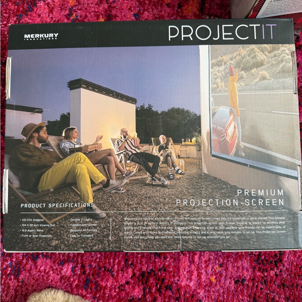 Mercury project it premium projection screen 4k